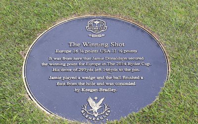 Golf Signs Scotland – Commemorative Plaque For Ryder Cup Winning Shot