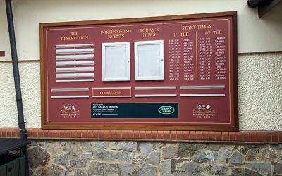 Golf Signs Bristol – New Golf Course Signage For Bristol & Clifton Golf Club